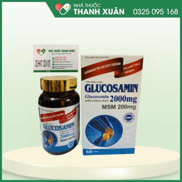 Glucosamin 2000mg - Bổ sung dưỡng chất giúp bảo vệ và nuôi dưỡng sụn khớp